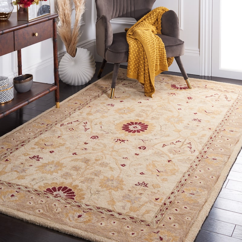SAFAVIEH Handmade Anatolia Dimitilde Traditional Hand-spun Wool Rug