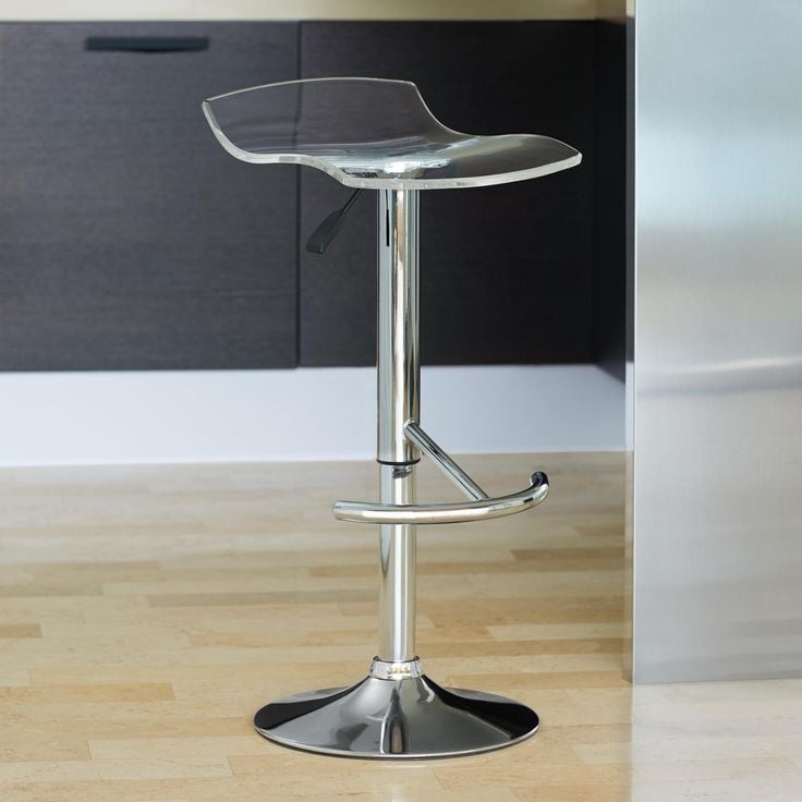 acrylic adjustable bar stools