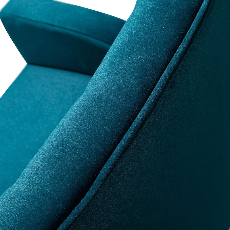 Loreto Modern Tufted Velvet Swivel chair with Adjustable Height Set of 2 by HULALA HOME