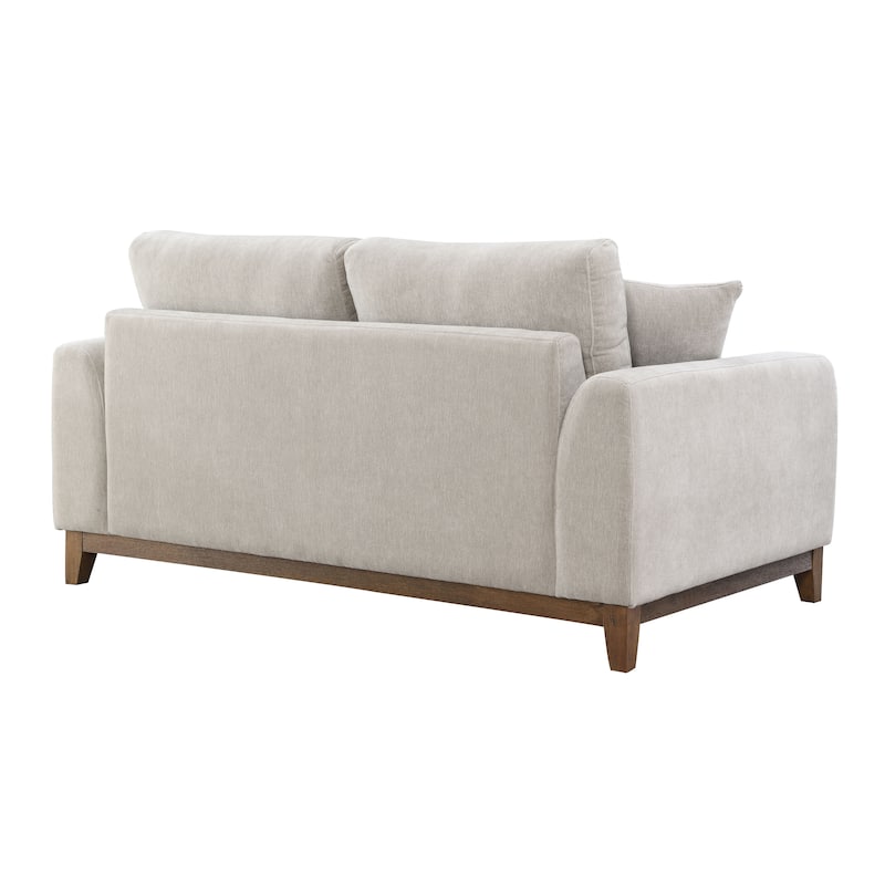 Furniture of America Lurek Mid Century Modern OEKO TEX Chenille Loveseat