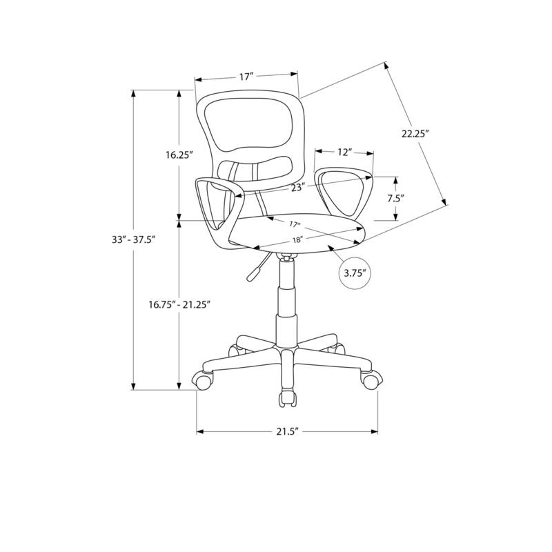 Adjustable Ergonomic Office Chair with Swivel and Armrests for Enhanced Comfort and Productivity