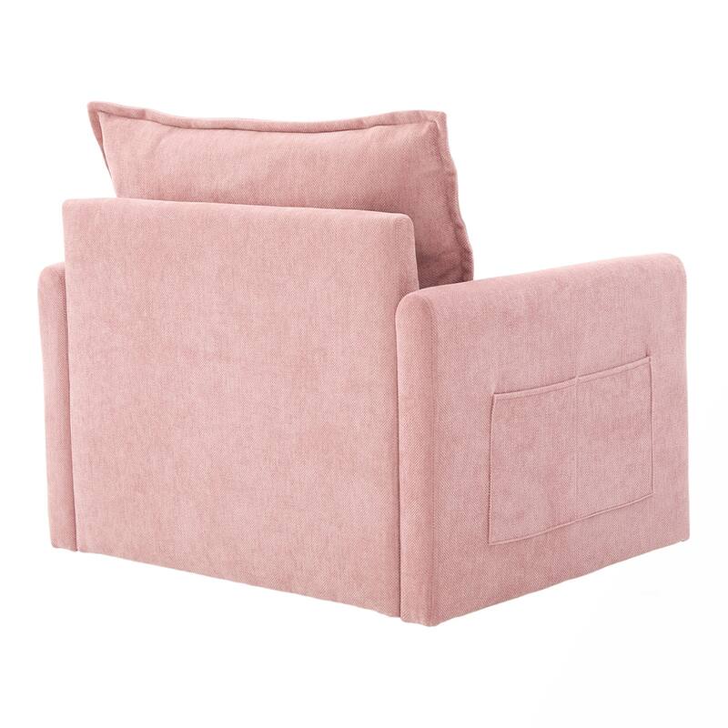 Chenille Swivel Accent ArmChair