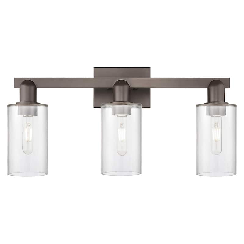 Innovations Lighting 716-3W-11-23 Clymer Vanity Clymer 3 Light 23" - Oil Rubbed Bronze / Clear