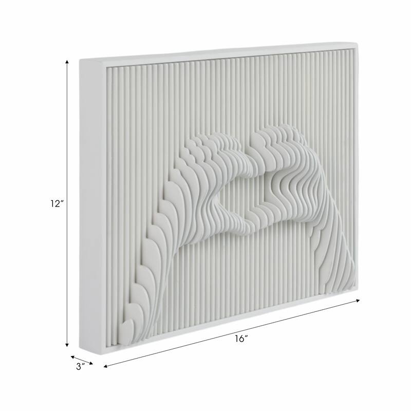 Glass Wall Art Decor Artistic Dimensional Shadow Box Home Decor