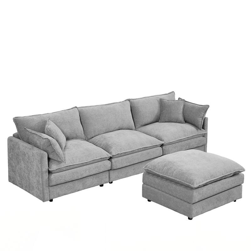 Modular Sectional Sofa, 102 Inch L Shaped Couch Set for Living Room