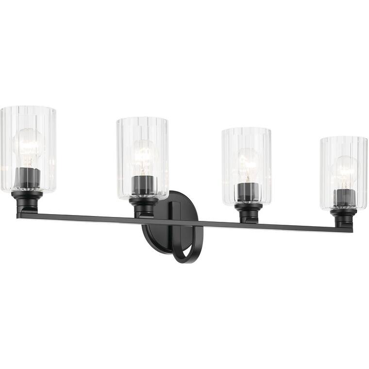 Kichler 55227FLU Gioe 4 Light 32" Wide Vanity Light with Clear Fluted