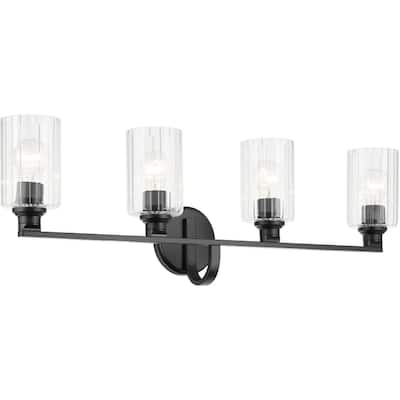 Kichler 55227FLU Gioe 4 Light 32" Wide Vanity Light with Clear Fluted