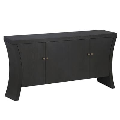 4-door Sideboard with sturdy wooden legs