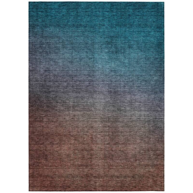 HomeRoots Ombre Transitional Rectangle Outdoor Rug