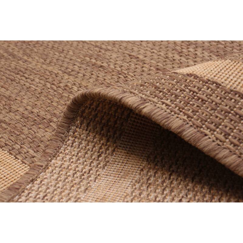 ECARPETGALLERY Machine Woven Jute Natura Polypropylene Rug