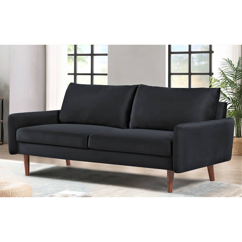 US Pride Furnitirue 70''W Tapered-Leg Velvet Sofa