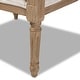 preview thumbnail 8 of 17, Clemence French Provincial Fabric Upholstered Wood Armchair