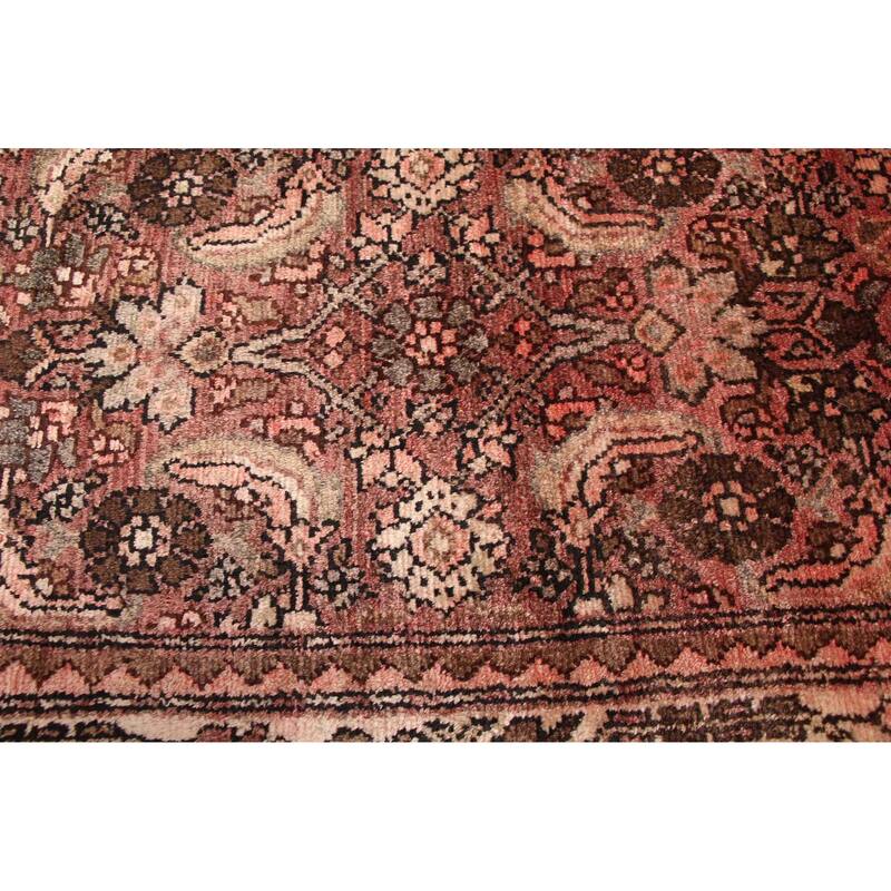 ECARPETGALLERY Hand-knotted Andelz Dark Red Wool Rug - 3'7 x 9'9