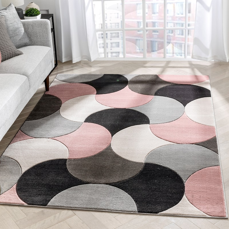 Well Woven Good Vibes Helena Modern Geometric Area Rug