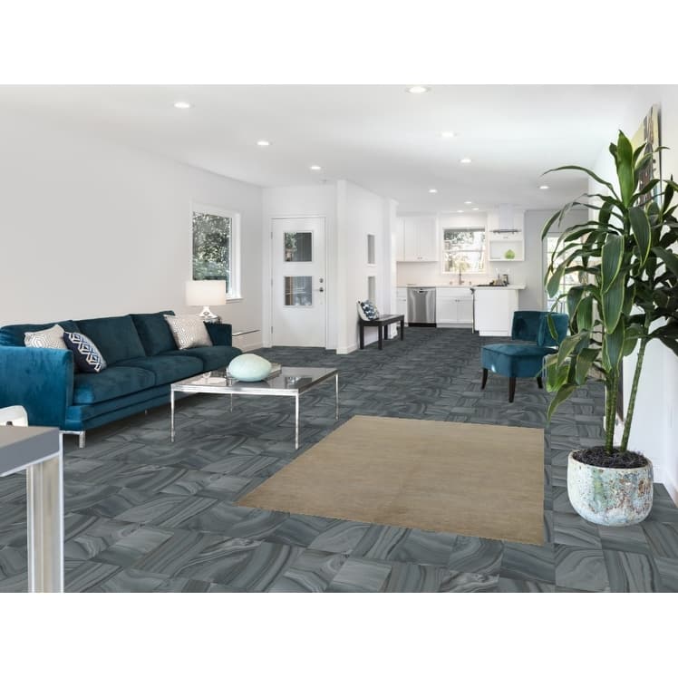 Modern Gabbeh Accent Rug Handmade Wool Carpet - 4'0"x 5'9"