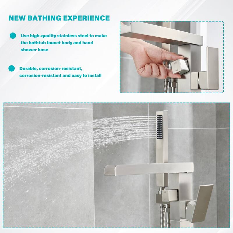 Single-Handle Freestanding Tub Faucet Mount Tub Faucet Bathtub Filler