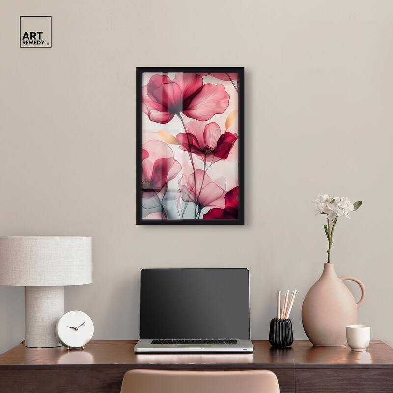 Chiffon Cherry Charm Shadowbox by Art Remedy