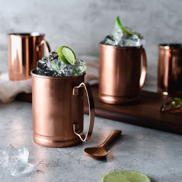 Libbey Moscow Mule Copper Mugs, 14-ounce, Set of 4 - Set of 4