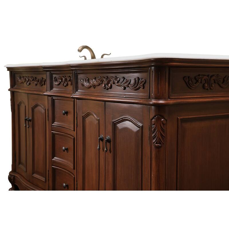 60" Double Bathroom Vanity Sink