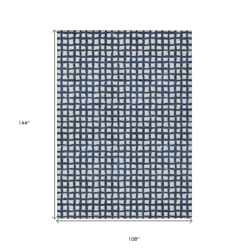 HomeRoots Geometric Transitional Rectangle Outdoor Rug
