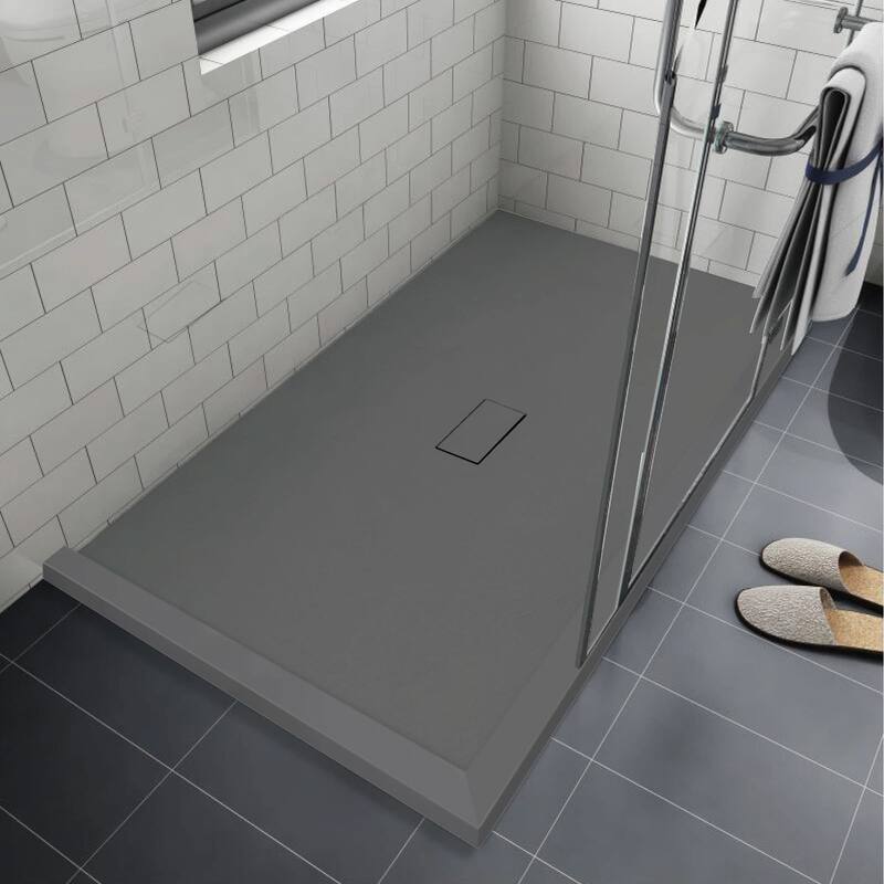 Transolid FZSDT6040C 59-1/8" x 40-1/2" Rectangular Shower Base with