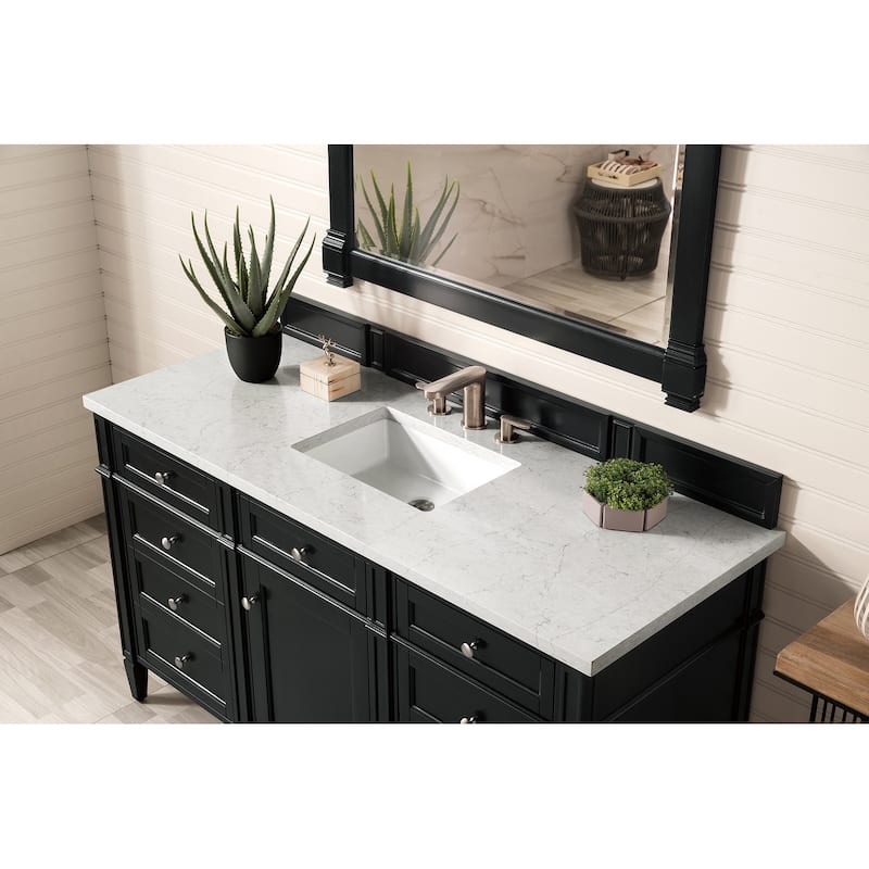 James Martin Vanities Brittany 60" Single Vanity, Black Onyx