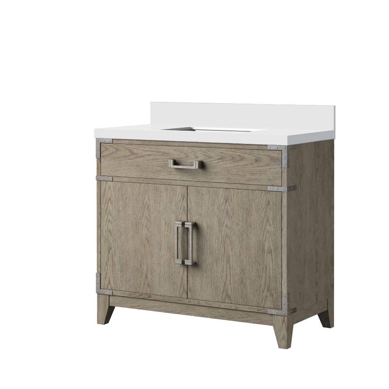 Laurel Bath Vanity with Cultured Marble Top and Sink