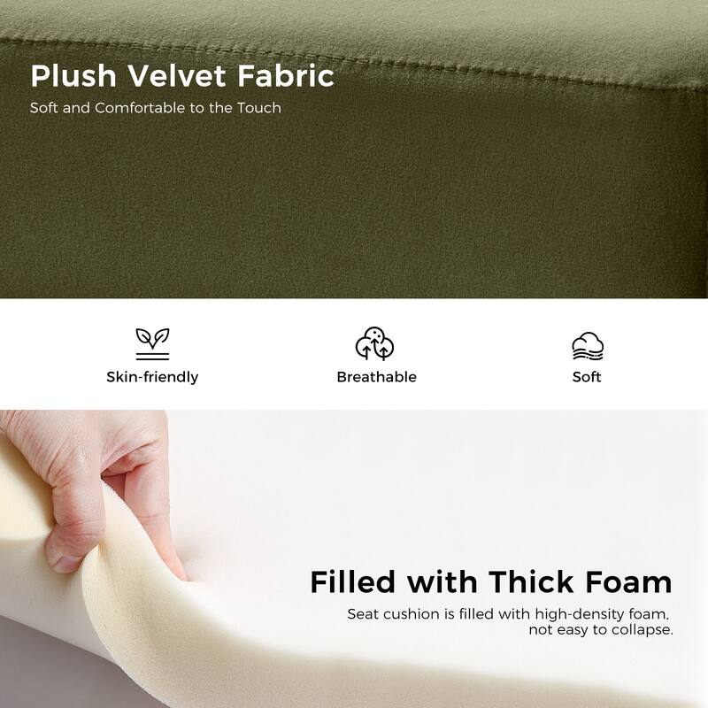 Robert Modern Upholstered Flip Top Storage Bench with Two Pillows by HULALA HOME