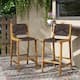 Option Teak Finish+Dark Brown+2 Piece