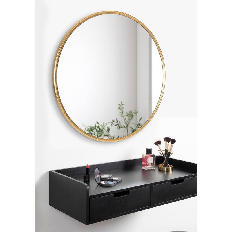 Kate and Laurel Caskill Round Framed Wall Mirror