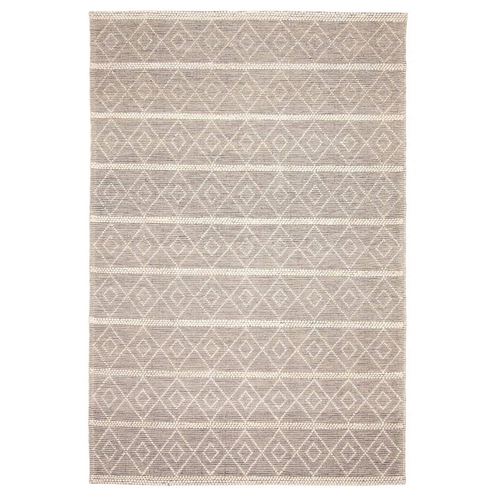 ECARPETGALLERY Braid weave Sienna Taupe Wool Rug - 6'0 x 9'1