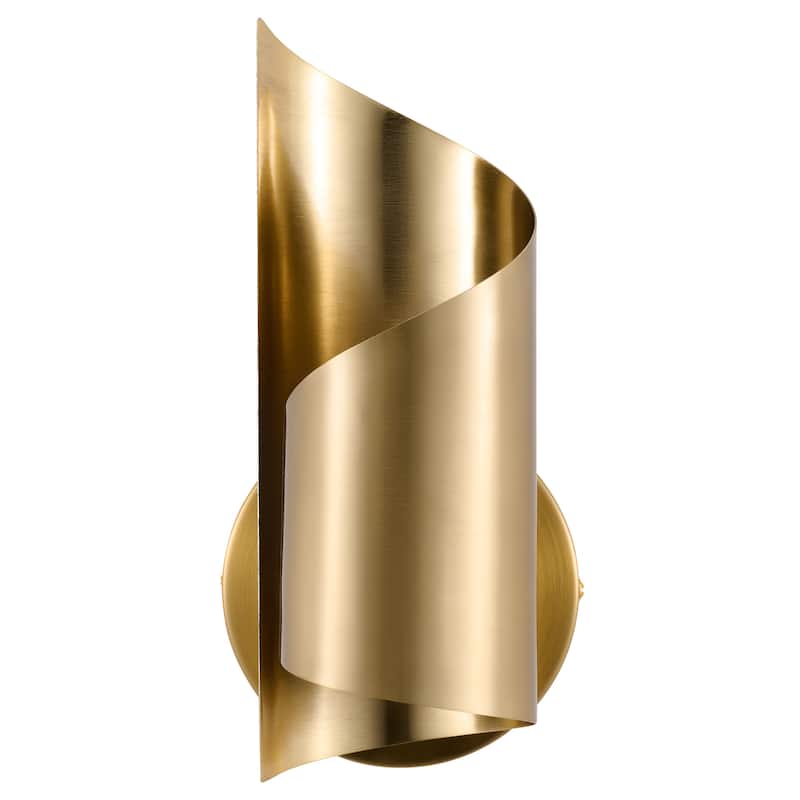 CO-Z Modern Novelty Scroll Wall Sconce Vanity Light Fixture - Gold