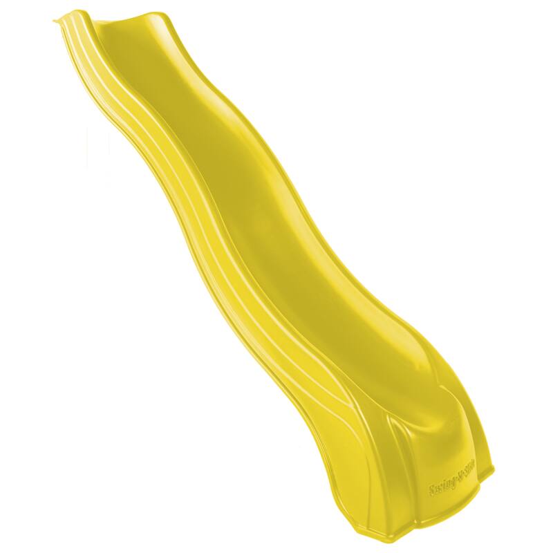 Swing-N-Slide Yellow Alpine Wave Slide - Mounts to 4'6" x 5' Platforms - 103" L x 26" W x 10" H