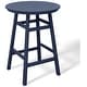 preview thumbnail 83 of 111, Polytrends Laguna Hdpe All Weather Outdoor Patio 35" Round Bar Table