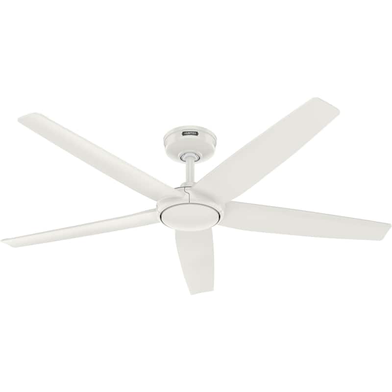 Hunter ZenTech Indoor / Outdoor 5-Blade Smart Ceiling Fan w/ LED Light and Handheld Remote.