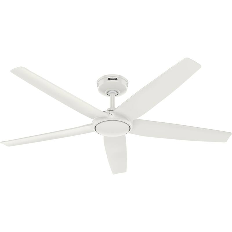 Hunter Zentech Wi-Fi ENERGY STAR Damp Rated Ceiling Fan w/ LED Light and Handheld Remote - Modern & Contemporary - SMART FAN!