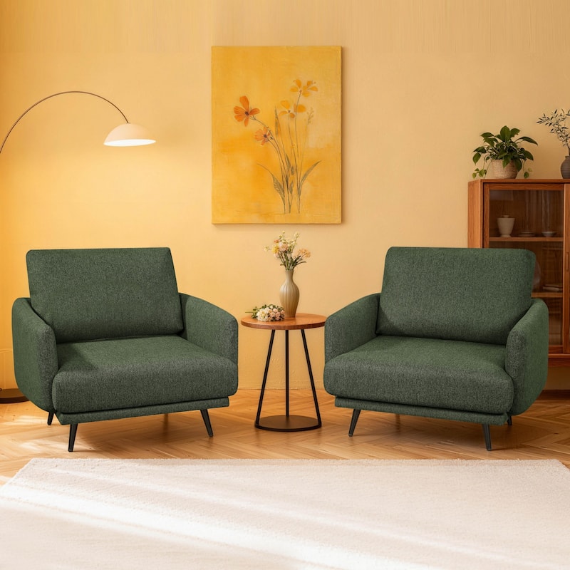 Karaka 37.5"W Oversized Armchair Leisure Sofa Accent Chair (Set of 2)