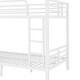 preview thumbnail 11 of 10, White Metal Twin XL Over Twin XL Bunk Bed with Under Bed Storage and Safety Guardrails