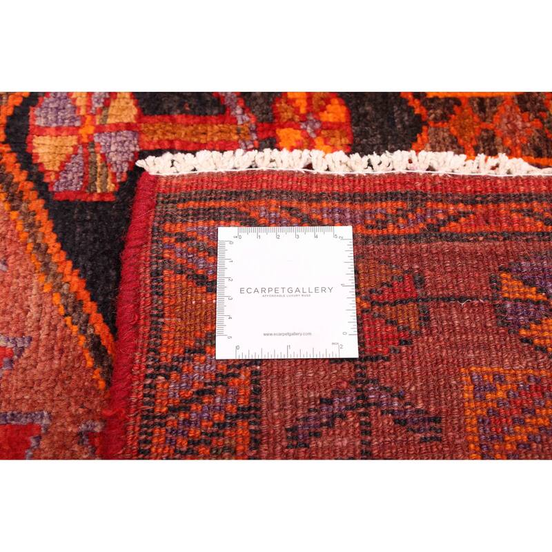 ECARPETGALLERY Hand-knotted Melis Vintage Red Wool Rug - 4'2 x 6'1