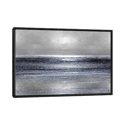 iCanvas "Silver Seascape III" by Michelle Matthews Framed Canvas Print