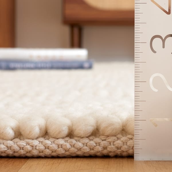 dimension image slide 1 of 3, SAFAVIEH Handmade Natura Benan Farmhouse Wool Rug