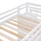 preview thumbnail 28 of 40, Twin Over Twin Bunk Bed with Trundle Bed, Staircase and 4 Storage Drawers, Solid Wood Bunk Beds with Stairs and Guardrail