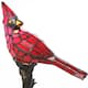 River of Goods Red Stained Glass 13-inch Cardinal Accent Lamp - 8"L x 4.5"W x 13.5"H