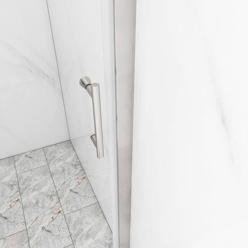 30/32/34/36 Bi-fold Semi-Frameless Shower Door with Clear Tempered Glass