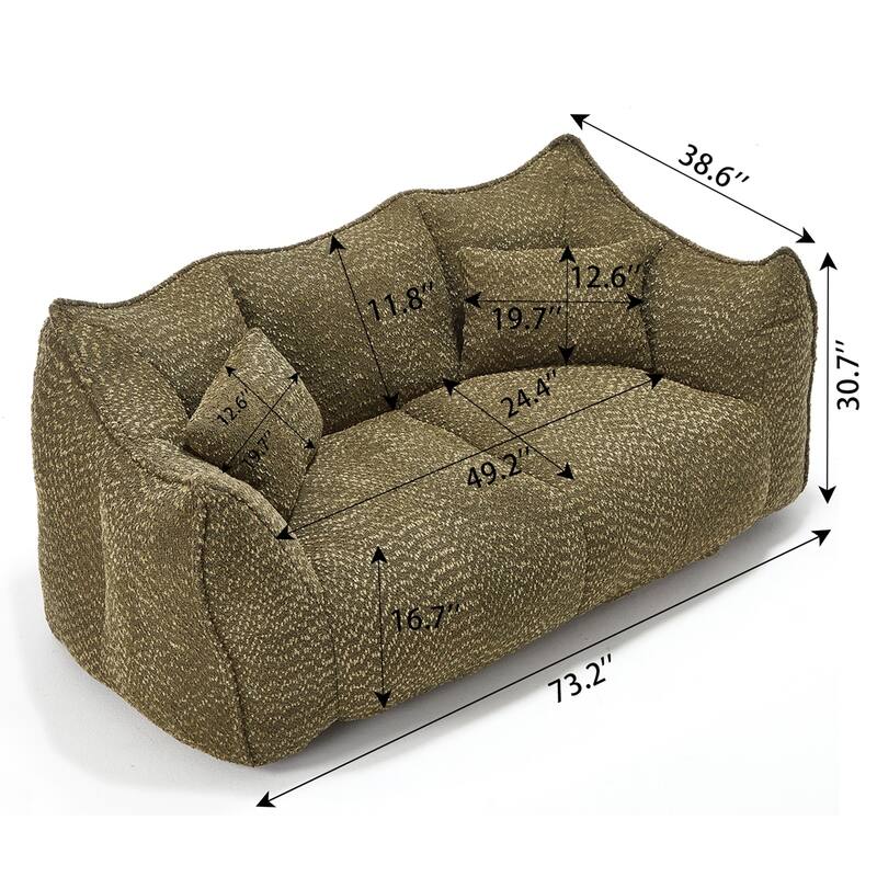 Comfortable Square Design Soft Bean Bag chair