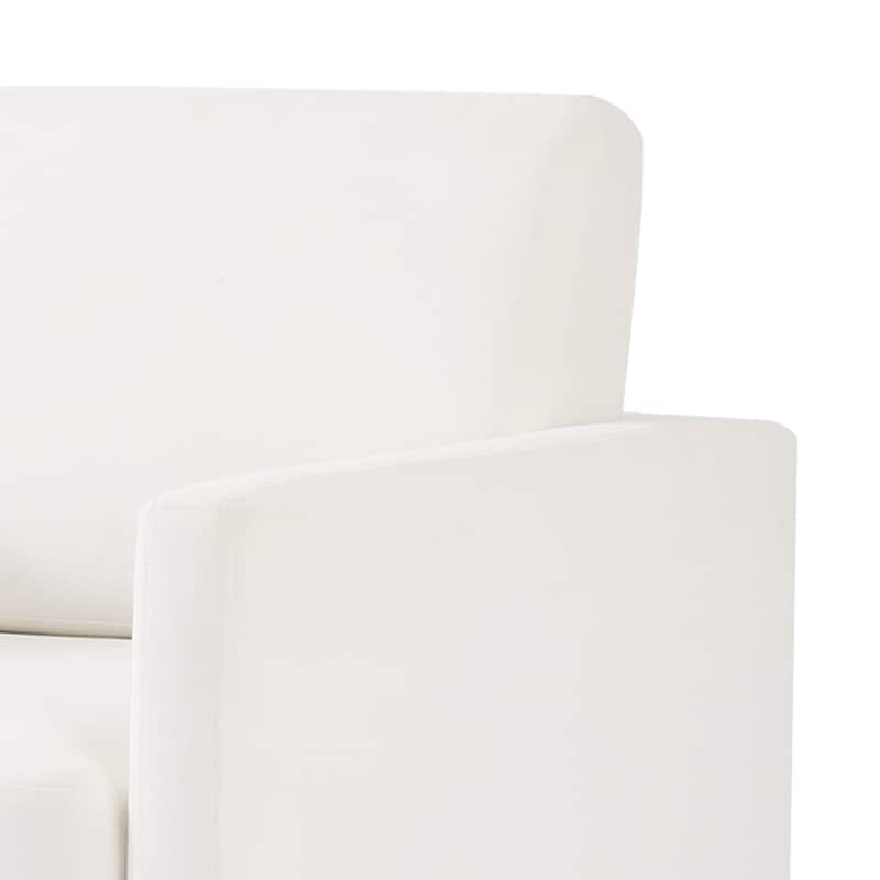 Modern Upholstered Swivel Accent Arm Chair Set of 2