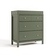 preview thumbnail 28 of 43, Storkcraft Carmel 3-Drawer Chest with Changing Topper Olive