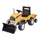preview thumbnail 6 of 23, 12V Kids Ride-On Tractor with Detachable Trailer, Remote Control, 3-Gear Shift, Music Player, and LED Headlights