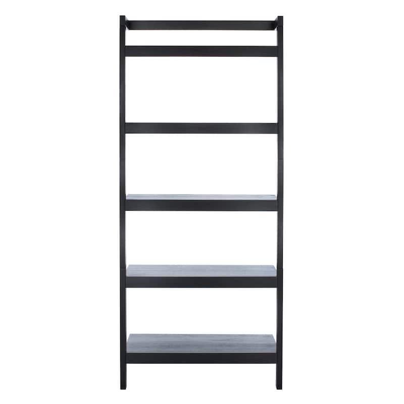 SAFAVIEH Babs 5-Tier Leaning Etagere Bookcase - 31.5" W x 11" L x 72.4" H - 31Wx11Dx72H