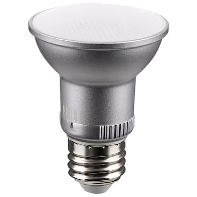 5.5W PAR20 LED Medium Base Silver Finish CCT Selectable 120V 40 Degree Beam Angle